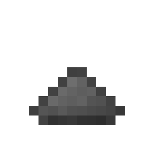 Small Pile Of Dark Ashes